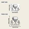 Funny Figure Holding Toilet Paper Roll Toilet Seat Sticker Bathroom Decor Self-Adhesive Removable Decal
