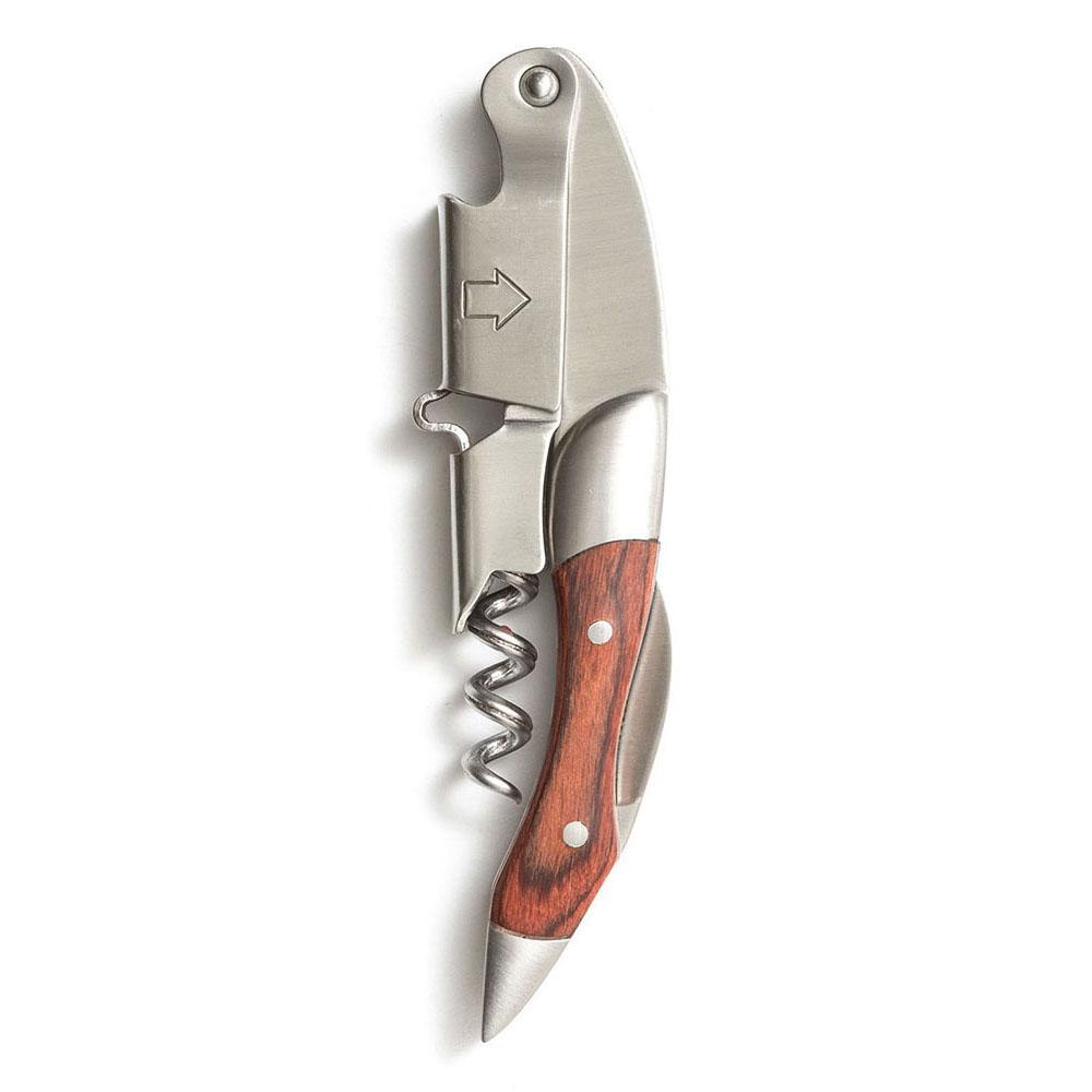 Wine & Beer Opener, Personalized Stainless Steel Waiters Corkscrew with Foil Cutter