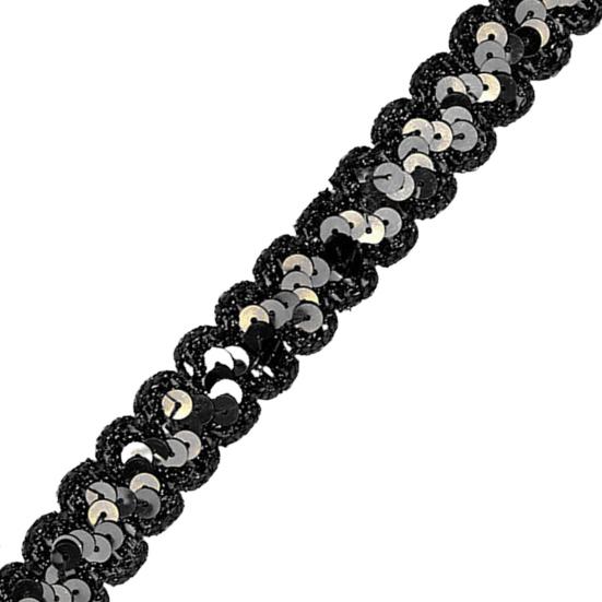 Купить Плетеная лента с блестками, изысканная декоративная яркая ...