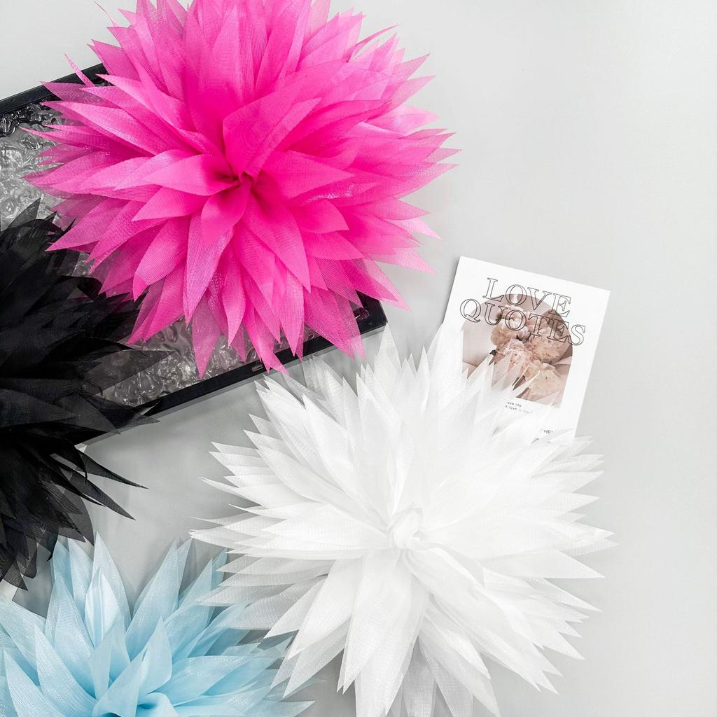 Exquisite Mesh Yarn Multi-Layer Three-Dimensional Flower Corsage Cloth Sticker Diy Decorative Clothing Dress Hair Accessories Headgear Accessories