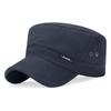 Men Baseball Cap Cadet Hat  Breathable Adjustable Flat Top Cap Spring Summer Visor Hat Casual Outdoor Anti-Uv Cap