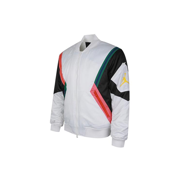 Jordan Puffer Jackets Men's White Baseball Collar Moderate Other CD5458-100