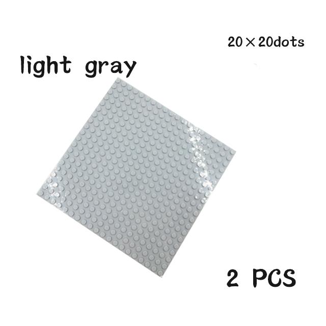 Non-Toxic 24X24 20X20 Dots Classic 2Pcs Base Plates Blocks Small Size Diy Bricks Baseplates Abs Plastic Assembly Plate Blocks For Children