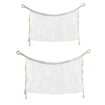 Breathable Mesh Toy Hammock Large Stuffed Animal Storage Net Corner Hanging Net for Children's Room Organization