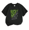 Men's Compression Fitness Workout T-shirt, Black Silhouette