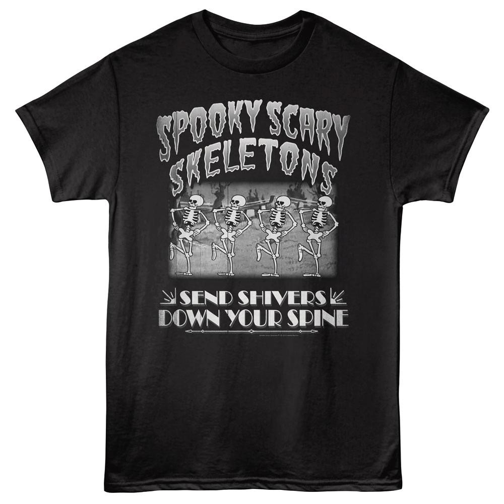 Spooky Scary Skeletons Line Dancing Men s T Shirt Unisex T-Shirt XL
