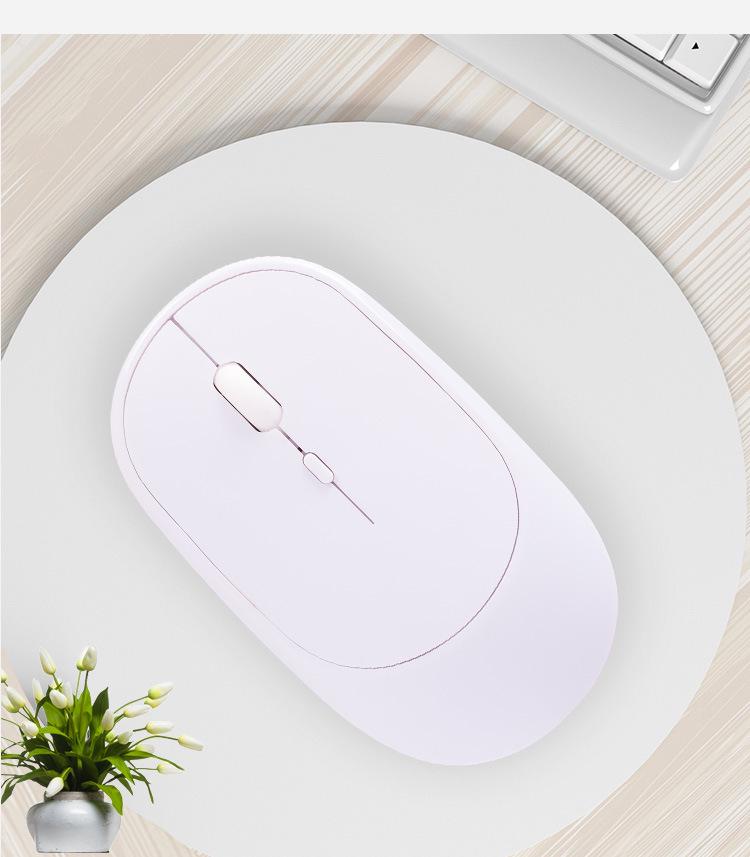 Rechargeable Dual-Mode Bluetooth Mouse for Tablet and Laptop: 2.4G Wireless for Office and Home Use