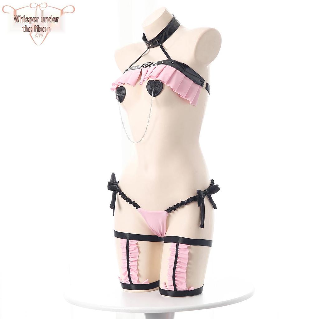 Moonlight Whispers: Heart Cat Maid Cosplay Lingerie