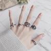 Retro Japanese-Korean Adjustable Cross Ring for Women