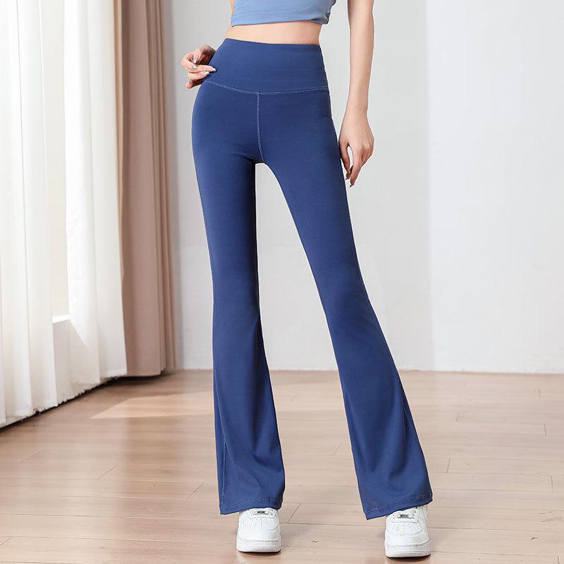 2025 Damen High Waist Yoga & Pilates Set: Schlaghose & Trainings-Top