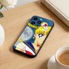 Cartoon F-Sailor M-Moons Phone Case For iPhone 17 16 15 14 13 12 Max Plus Silicone Black Cover