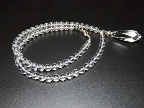 [Ishimachi] Good Fortune, Purification, Natural Stone, Rock Crystal Pendant Top Included, Original Necklace, Power Stone