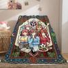 The Quintessential Quintuplets 2D Print Flannel Blanket, Cartoon Characters for Couch Bed, Travel Picnic Nap Blanket_LIAN