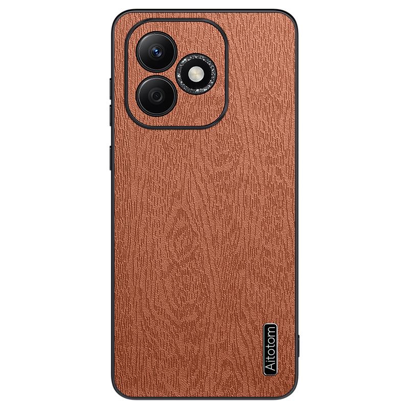 Luxury Tree Grain Leather Case For Honor 600 Lite Shockproof Anti-fall Lens Full Protection Cover Bumper For Honor 600 Lite
