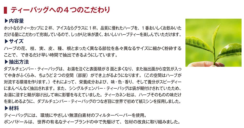 Japan Green Tea Center Pompadour Spanish Orange 44g (2.2g x 20TB)