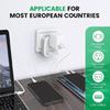 Multifunctional US to European/UK/IT/for CH Travel Plug Adapter with 2 USB 3 in