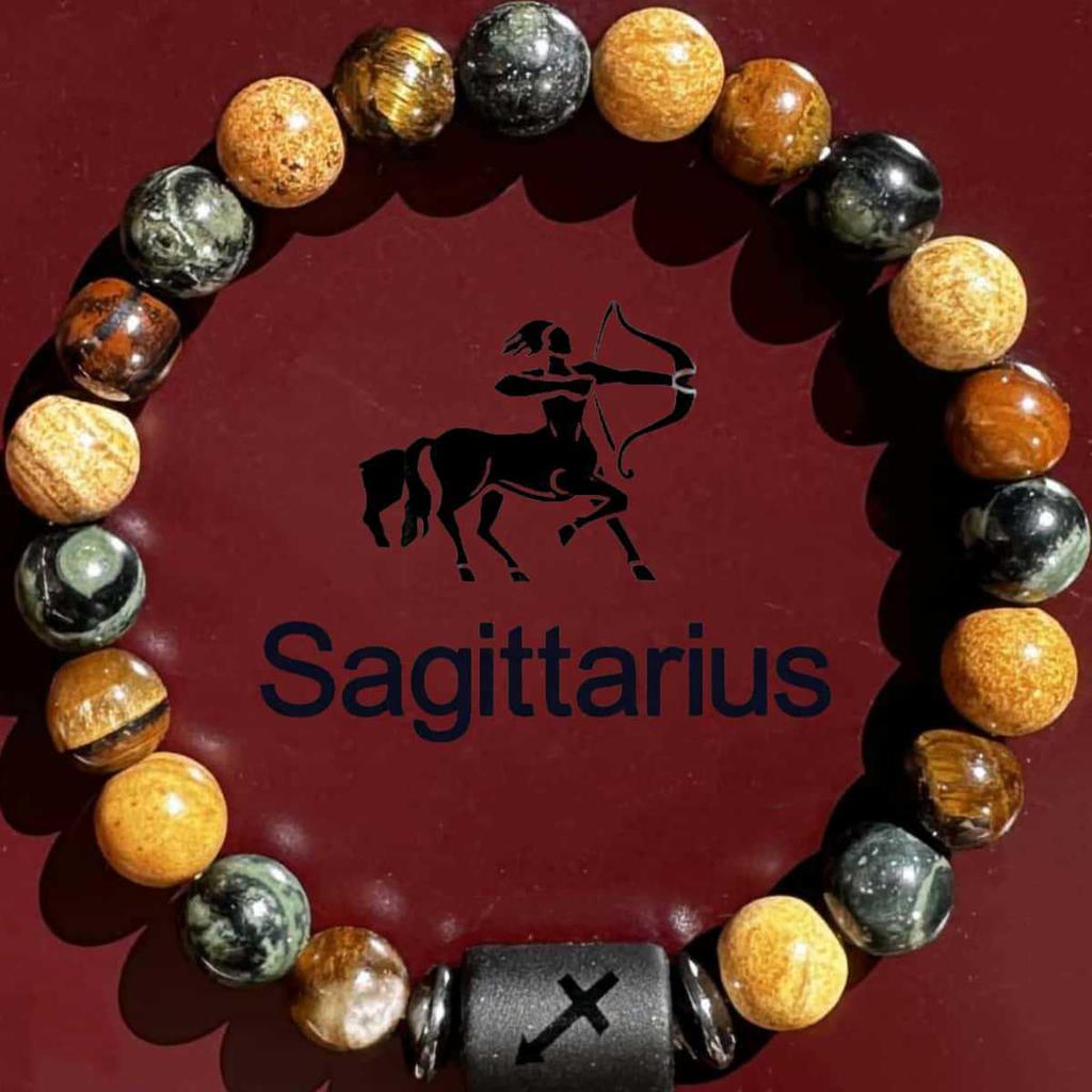 Twelve Constellations Bracelet: Men's Gemini, Virgo, Leo Design - In Stock