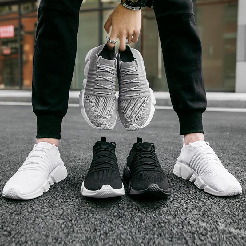 

Men Shoes Sneakers Men Breathable Air Mesh Sneakers Slip on Summer Non-leather Casual Lightweight Sock Shoes Men Sneakers