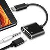 Adapter Laden Kopfhörer 2 in 1 Typ-C auf 3,5 mm Klinke Kopfhörer Aux Audio USB C Kabel