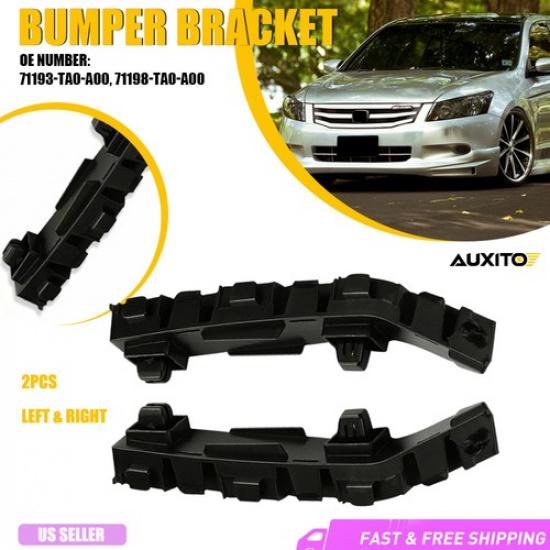 Front Bumper 2PCS Support Bracket For Left Right Sedan Accord 2008-2012 Honda