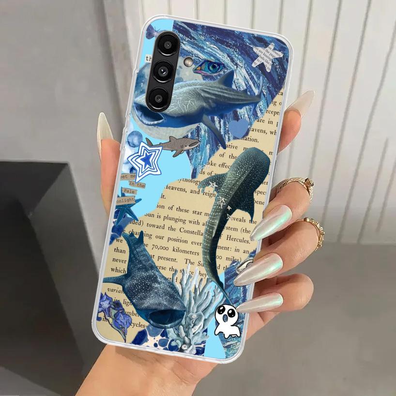 Ocean Whale Shark Phone Case for Samsung Galaxy A17 A16 A37 A26 A36 A57 A56 A15 A25 A35 A55 A14 A24 A34 A54 A13 A23 A33 A53 Gala