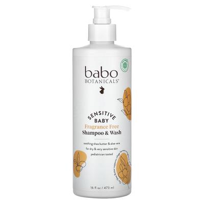 Baby's Sensitive Skin, Shampoo & Wash, Fragrance-free, 473 Ml (16 Fl Oz)