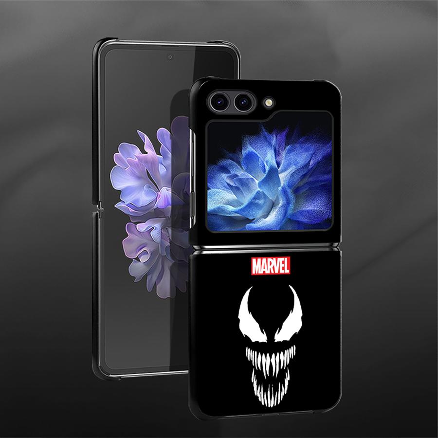 

Жесткий чехол-накладка для Samsung Galaxy ZFlip3 ZFlip5 Z Flip 7 6 5 4 3 ZFlip4 ZFlip6 ZFlip7 FE Marvel Venom Sipiderman Galaxy Z Flip6