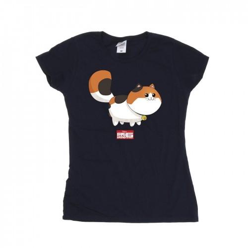 

Disney Womens/Ladies Big Hero 6 Baymax Kitten Pose Cotton T-Shirt XXL білий