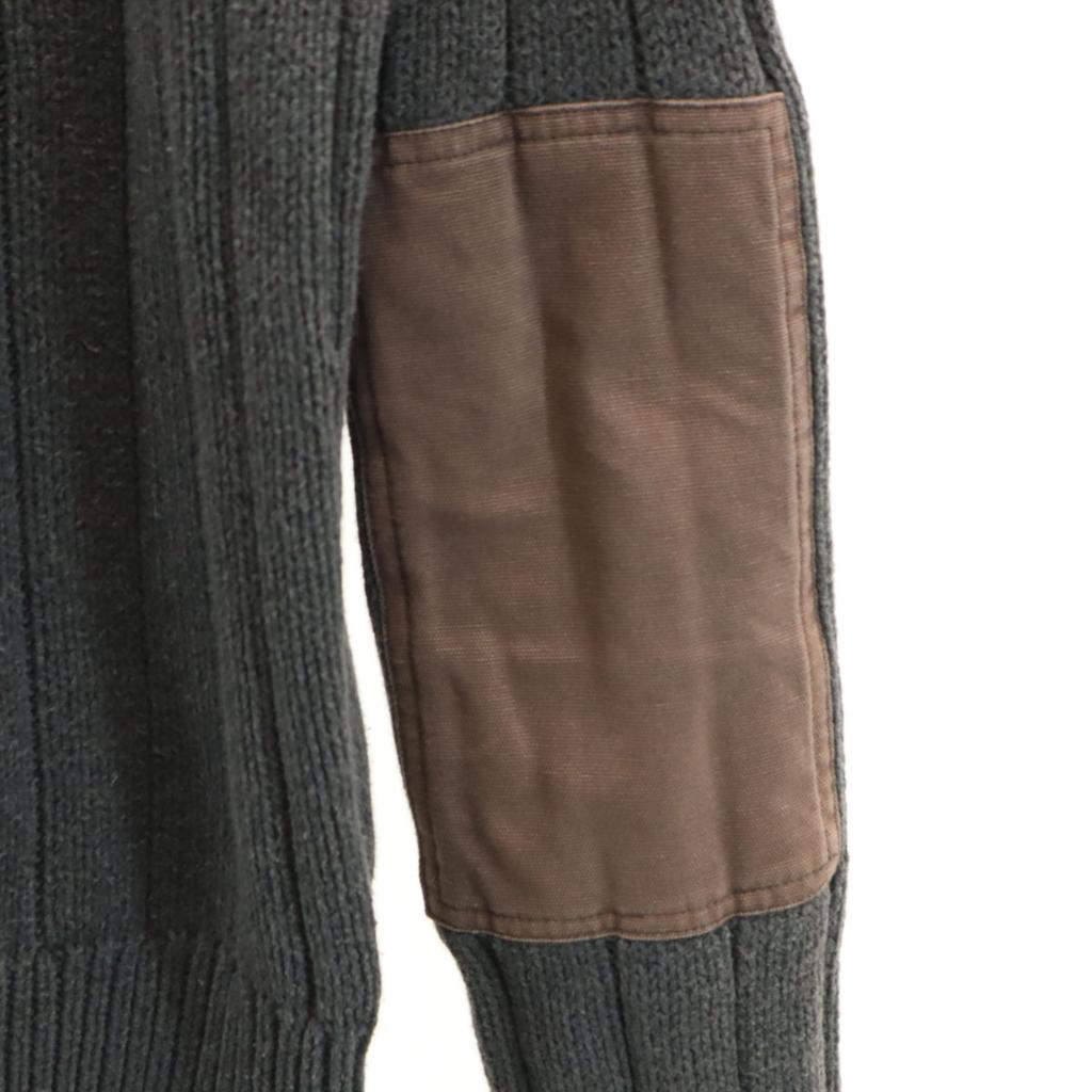 Polo by Ralph Lauren Long sleeve V neck knit M Sweater with elbow patches Men's Used