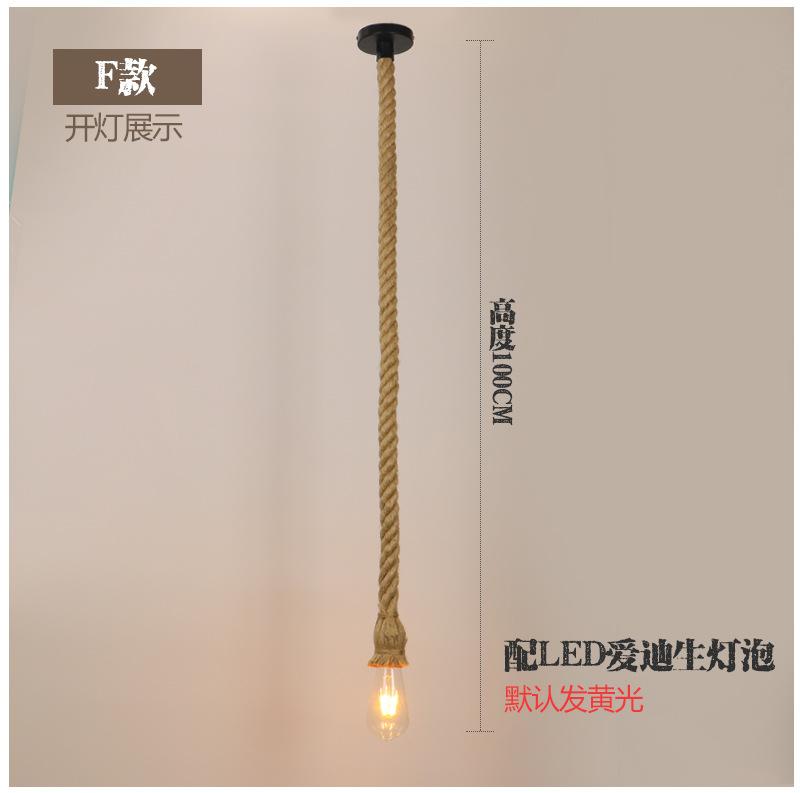 

Винтажный подвесной светильник из пеньковой веревки Американский ретро Индустриальные подвесные светильники Креативные потолочные светильники в стиле лофт и кантри E27 Эдисон LED No light bulb