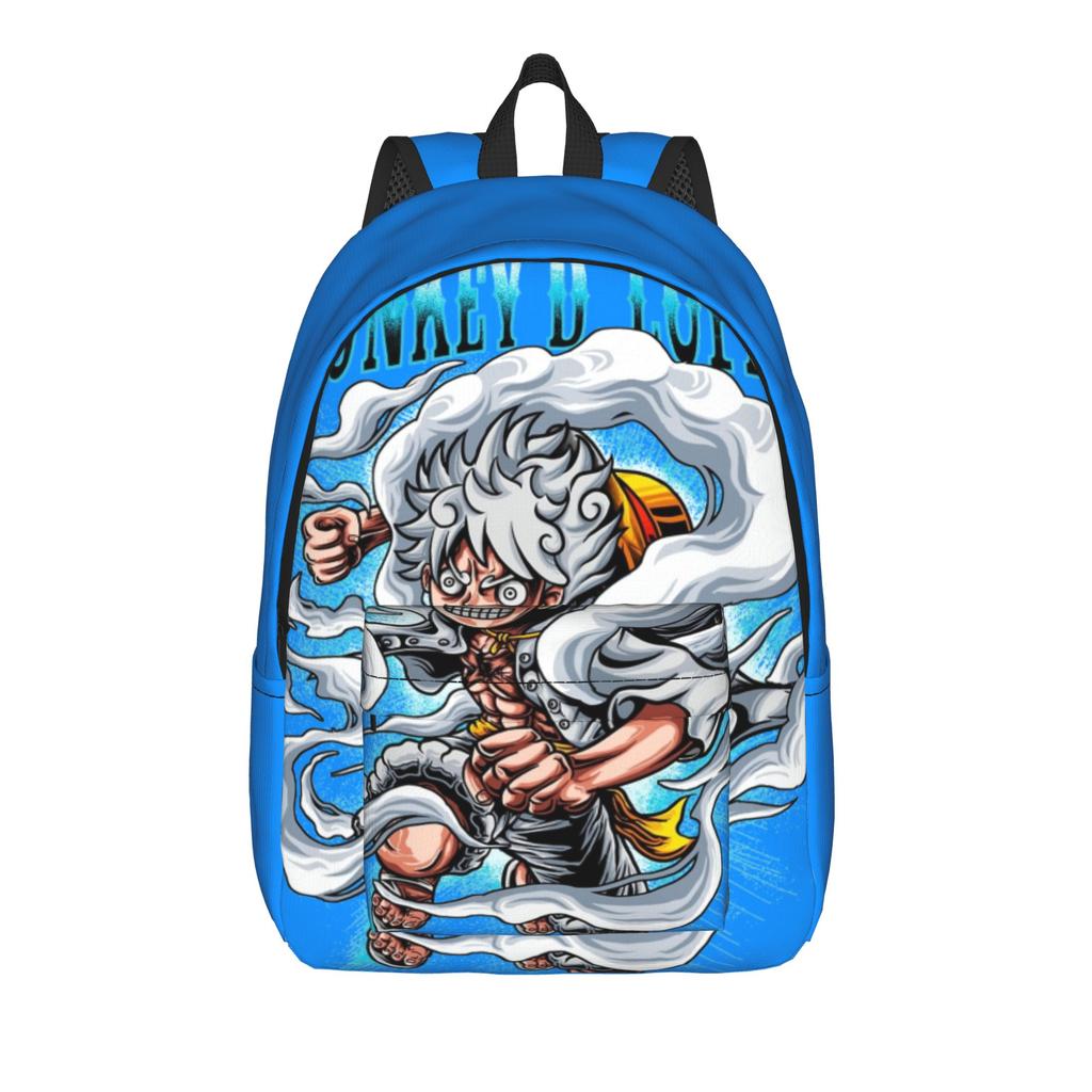 One Piece Monkey D Luffy Skull Backpack for Men Women Fashion High School Work Daypack Anime Laptop Shoulder Bag Outdoor