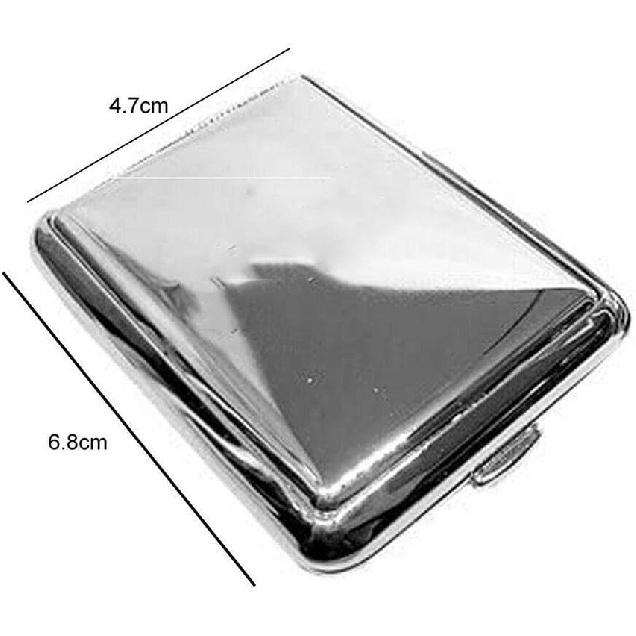 Portable Stainless Steel Matchboxes With Friction Plate,Mini One Button Waterproof Match Storage Case,Reusable Camping Outdoor Fire Starter
