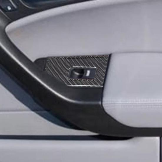 Set Carbon Fiber Interior Door Control Cover Trims 4Pcs For Acura TL 2004-2008