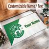 Personalized Crystal Velvet Carpet Hibernian FC Pattern Non Slip Floor Rug