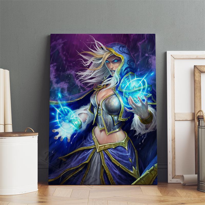 Hearthstone Game Animated Movies Character Pictures For Room Living 80s Retro Art Home Wall Decor Canvas Painting Print Posters