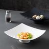 ZISIZ Ceramic High-Footed Square Plate