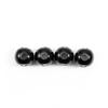 50pcs/lot Black Acrylic Billiards Shape Round Beads Beaded Accessories Spacer Loose Beads For DIY Jewelry Making Findings