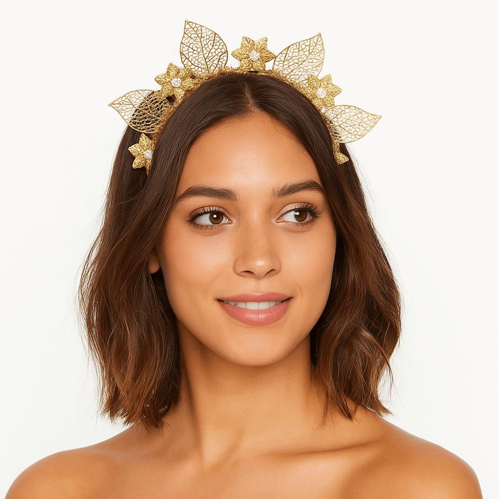 Sun Goddess Halo Headband Flower Traditional Festival Hair Hoop Fashion Women Hairband  Women