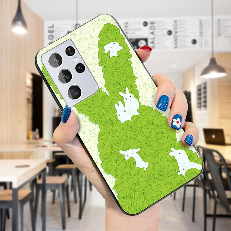 

Дизайн чехла для телефона с мультяшными цветами и кроликами Redmi Note 13 Pro 4G