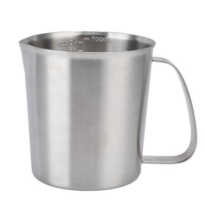 Measuring Cup 304 Stainless Steel CorrosionResistant Coffee Milk Frothing Cup with Scale for Home