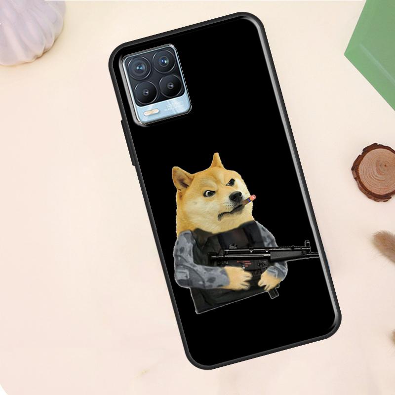 Cheems Doge Meme Funny Doggy Case For Realme C67 C71 C63 C61 C55 C51 C53 C35 C65 C75 11 12 13 14 Pro Plus GT6 GT7 15 Pro