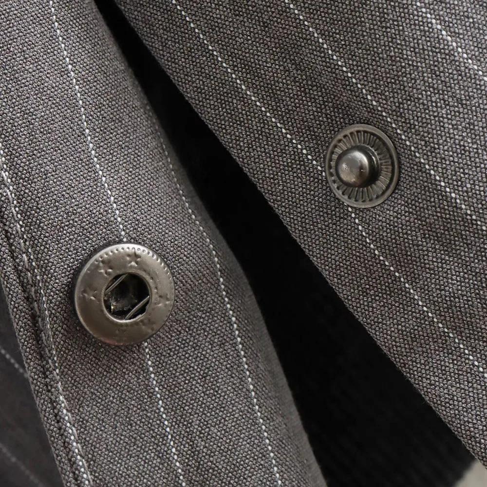 Женский комплект из полосатого пиджака и топа — фото 15