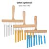 Bar Chimes 8 Tone Hand Bells with Knock Stick Birch Wood Solid Aluminum Tube Windchime Chimes Bells