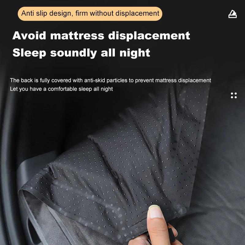 For Tesla Model 3 Y 2017-2024 High Quality Mattress Outdoor Camping Portable Suede Memory Cotton Fabric Car Trunk Travel Bed