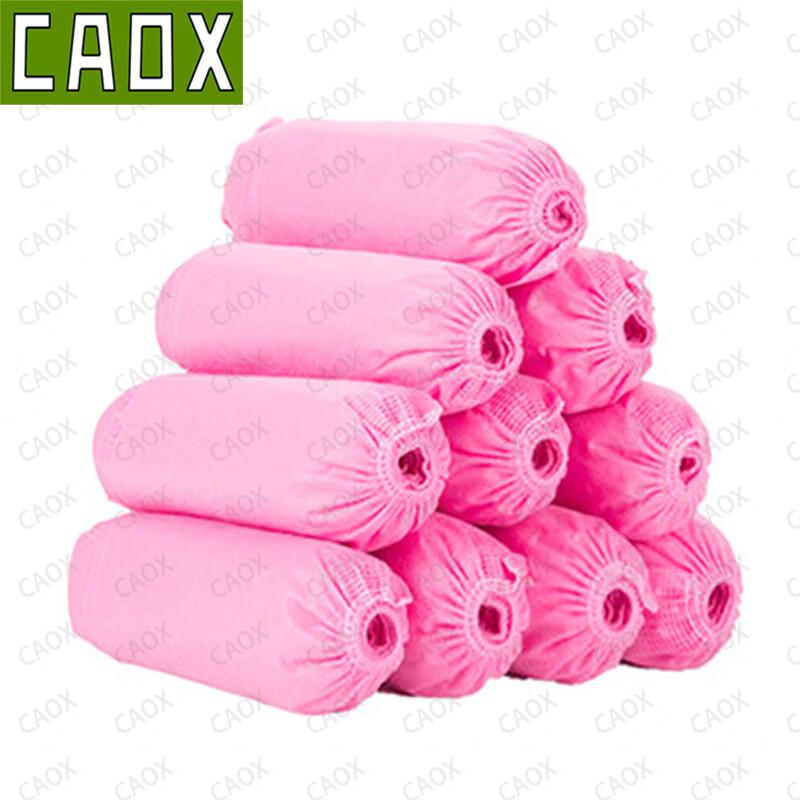 CAOX Disposable Non-Woven Shoe Covers (100-Pack)