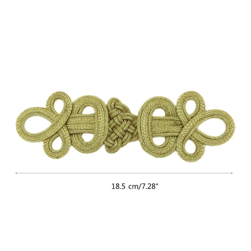 Chinesische Knoten Froschknöpfe Annähen Verschlussbefestigungen für Traditionelles Cheongsam Schal Strickjacke Pullover Kostüm Kleidungsstück