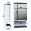 Topure TW-T55T Spiegelschrank, Badezimmeraufbewahrung, 618 mm H x 322 mm B x 142 mm T. RP Topure TW-T55T Spiegelschrank, Badezimmerwaschtisch, 32,2 cm x 61,8 cm T.