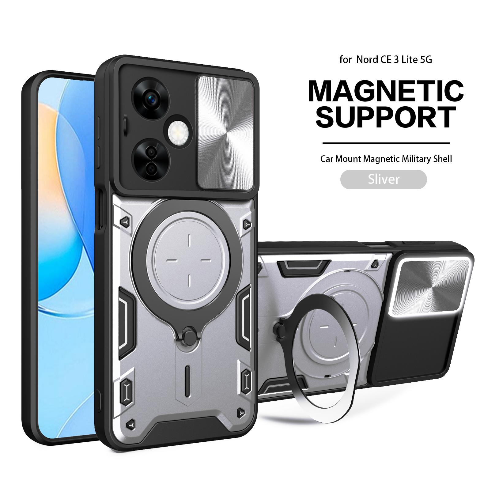 

Чехол для объектива камеры Slide для Oneplus Nord N30 5G 10T Ace Pro 5G, бамперы военного класса, защитное кольцо от ударов при падении Oneplus Ace Pro 5G серебряный