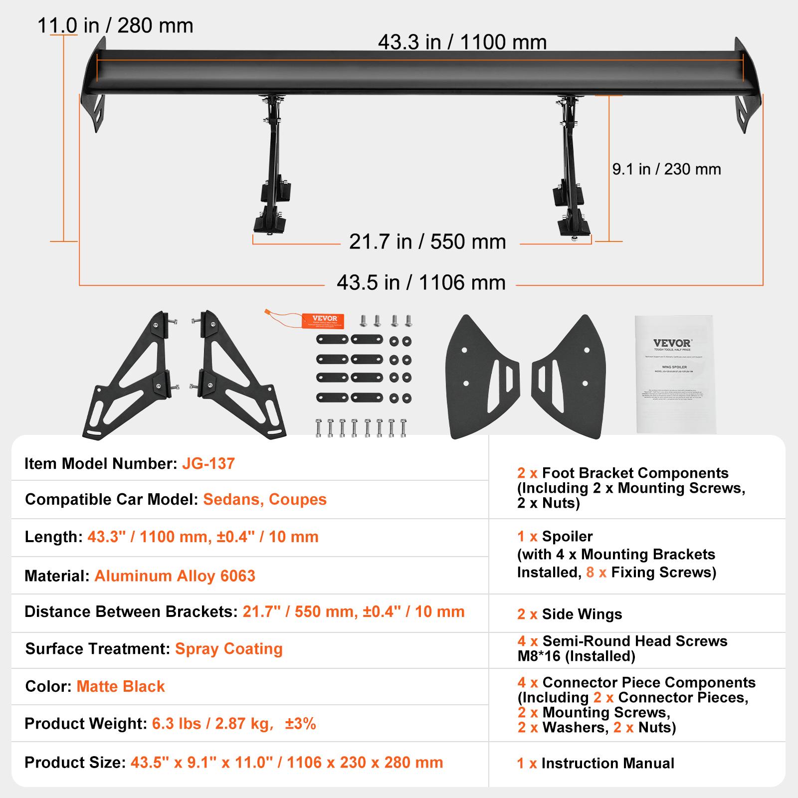 SucceBuy GT Wing Car Spoiler 43
