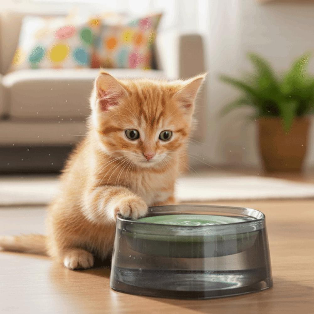 Ciotola Acqua Galleggiante Anti-Ribaltamento Cane Rimovibile Antiscivolo Ciotola Lenta per Animali Domestici Plastica Anti-Bagnatura Bocca Ciotola per Bere Animali Domestici Alimentazione Animali Domestici